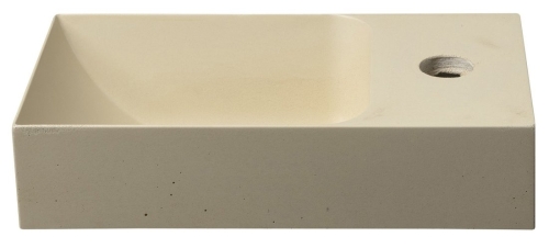 Sapho PICCOLINO 31x17 cm jobbos betonmosdó, sárga PK30522