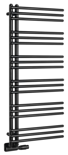 Sapho POSEIDON 450x1140 mm fürdőszobai radiátor, matt fekete PS411B