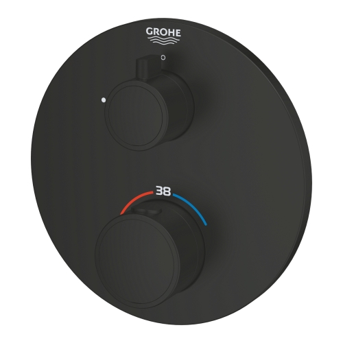 Grohe Grohtherm SmartControl termosztátos falsík alatti kezelő, 1 fogyasztóhoz matt fekete 1022122430