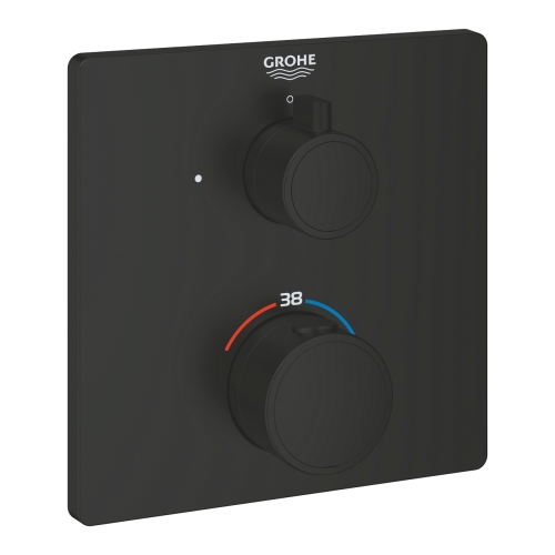 Grohe Grohtherm SmartControl termosztátos falsík alatti kezelő, 1 fogyasztóhoz matt fekete 1022152430