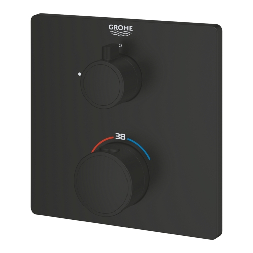 Grohe Grohtherm SmartControl termosztátos falsík alatti kezelő, 1 fogyasztóhoz matt fekete 1022152430