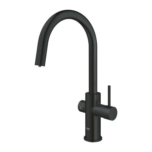 Grohe GROHE Blue Home C-kifolyós kezdőkészlet kihúzható gyöngyöztetővel, bársony fekete 31541KS0