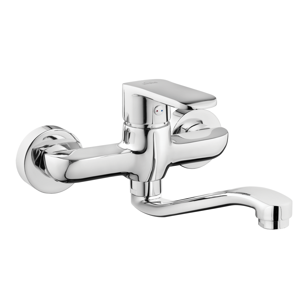 Invena SIROS fali mosogató/mosdó csaptelep, króm BC-90-001-A