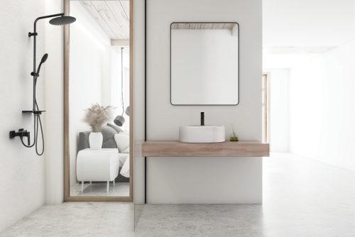 Invena Paros Black mosdó csaptelep click-clack leeresztővel, matt fekete BU-09-004-A