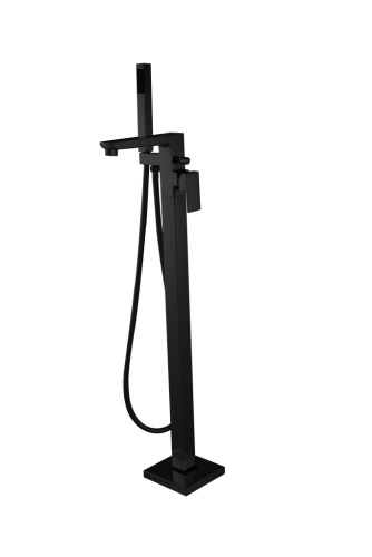 Invena Paros Black álló kádtöltő csaptelep, matt fekete BW-09-W04-A