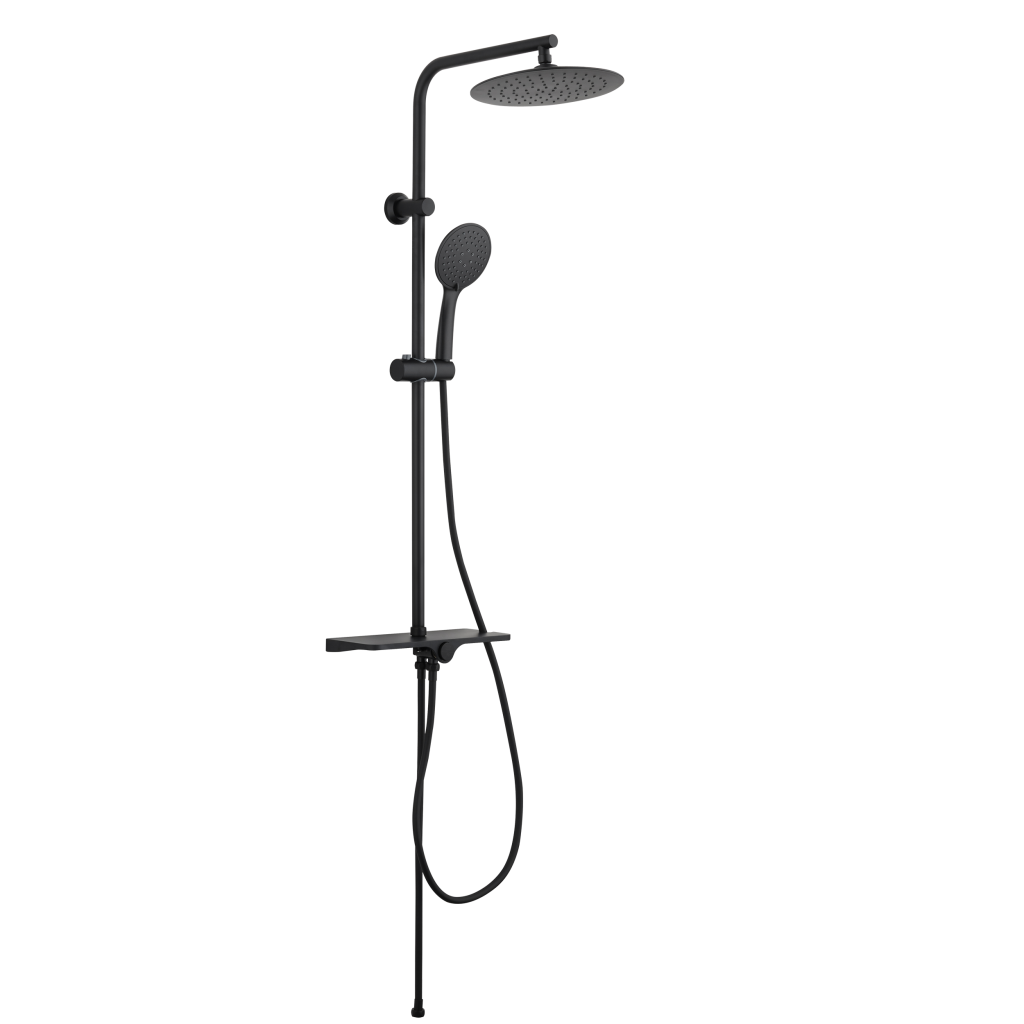 Invena Musta Basic zuhanyrendszer, matt fekete AU-84-D04-X