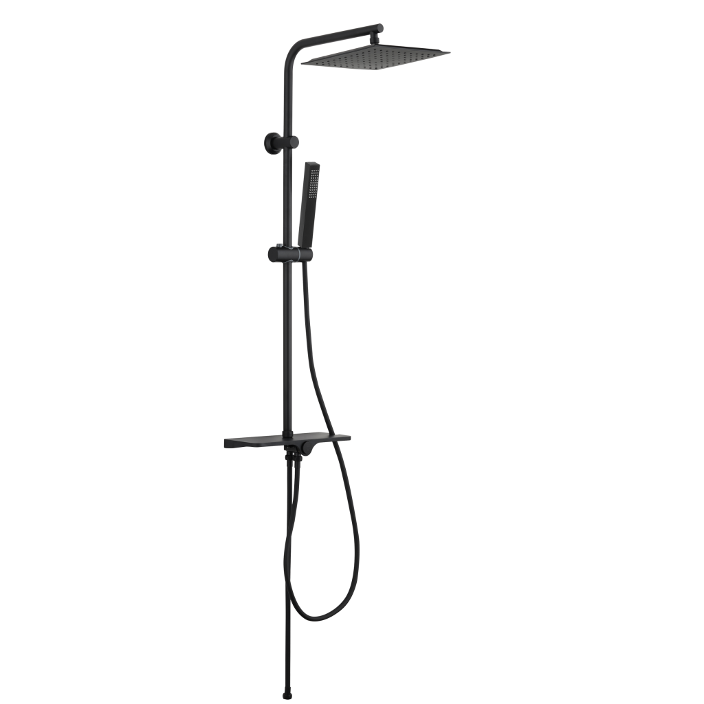 Invena Svart Basic zuhanyrendszer, matt fekete AU-85-D04-X