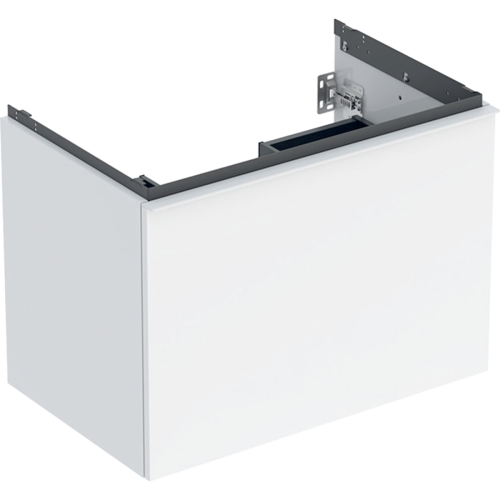 Geberit Acanto 75 cm alsó szekrény mosdóhoz, magasfényű fehér 503.004.01.1