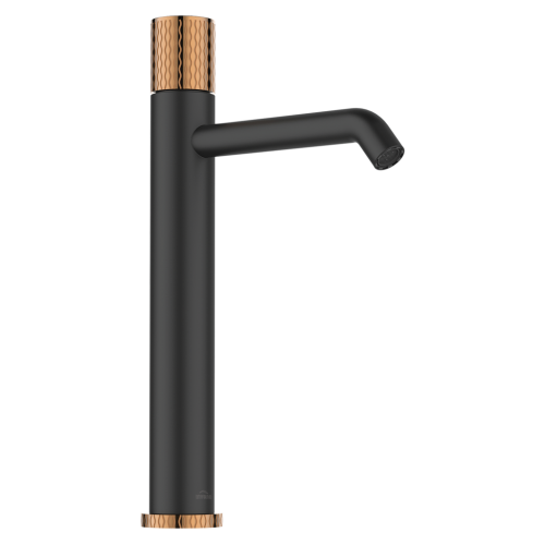 Invena Moonlight mosdó csaptelep, matt fekete/rose gold BU-77-W14-V