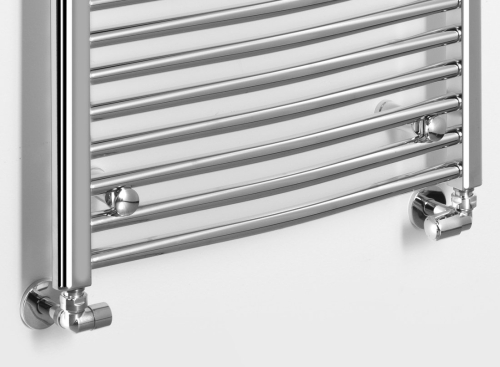 Sapho AQUALINE ALYA 600x1703 mm íves fürdőszobai radiátor, króm LLC205