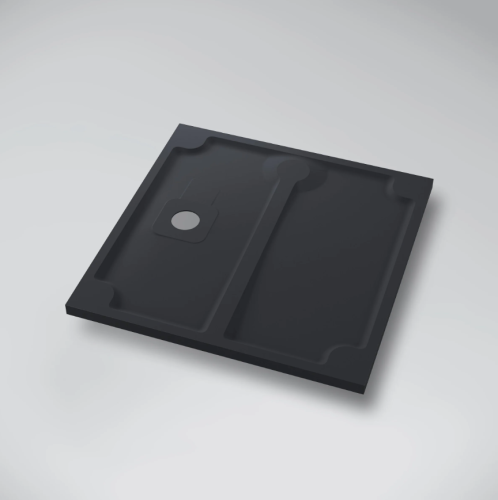 Marmy DOLOMITE PRO 90x90 zuhanytálca, Cavalli Black 80 8225 90 90 54