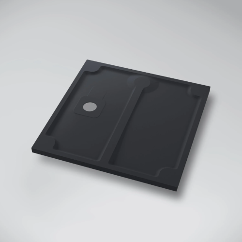 Marmy DOLOMITE PRO 100x100 zuhanytálca, Cavalli Black 80 8230 10 10 54