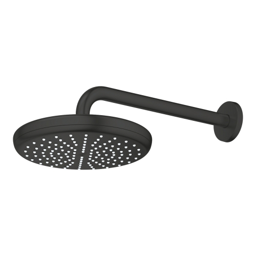 Grohe Tempesta 210 fejzuhany zuhanykarral 286 mm, 1 funkciós, matt fekete 1022182430