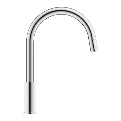 Grohe BauCurve egykaros mosogatócsap kihúzható perlátorral, króm 30547000