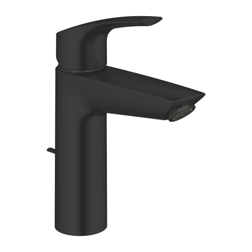 Grohe Eurosmart egykaros mosdócsaptelep M-es méret automata leeresztővel Cold Start-os, matt fekete 23393243E