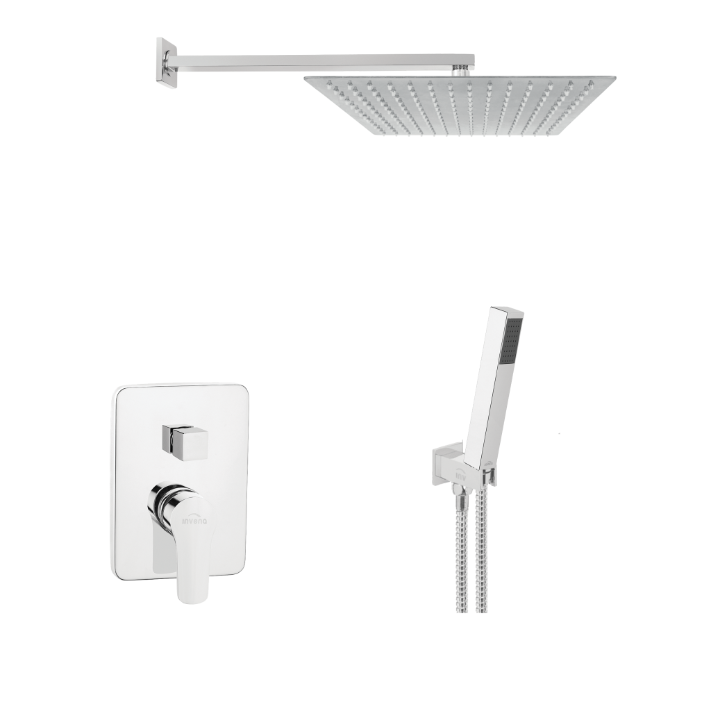 Invena Siros falsík alatti zuhanyrendszer szett, króm BS-82-K02-A