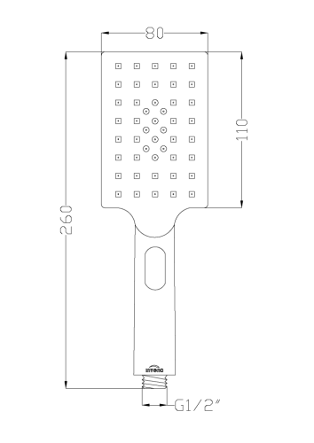 Invena Nyks 3 funkciós kézizuhany, króm AS-32-001-G