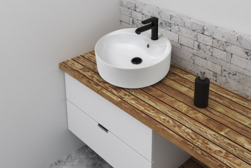 Invena Afrodyta pultra ültethető mosdó 46 cm, fehér CE-25-001-W