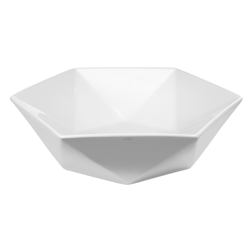 Invena Naksos hatszögletű pultra ültethető mosdó 53,5x46,5 cm, fehér CE-55-001-C