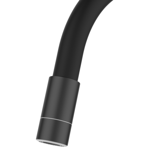 Invena Ksanti mosogató csaptelep flexi kifolyóval fekete BZ-37-004-L