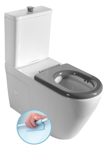 Sapho MEDIC RIMLESS monoblokkos WC, fehér MC102
