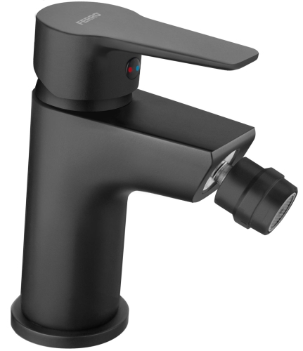 Ferro Ritto Black egykaros bidécsaptelep, matt fekete BTR6BL