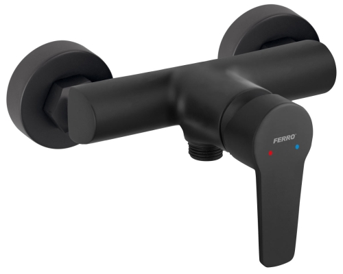 Ferro Ritto Black egykaros zuhanycsaptelep, matt fekete BTR7BL