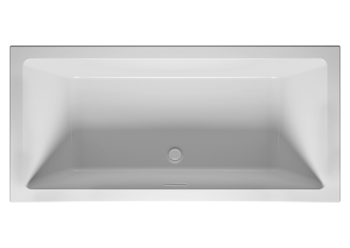 Riho Rethink Cubic 180x90 cm egyenes kád króm színű Riho Fall, fényes fehér B107013005