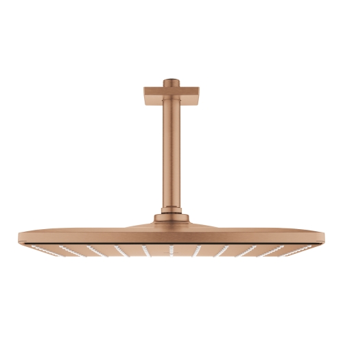 Grohe Rainshower Mono 310 Cube fejzuhany készlet mennyezetre 142 mm, 1 funkciós brushed warm sunset 26566DL0