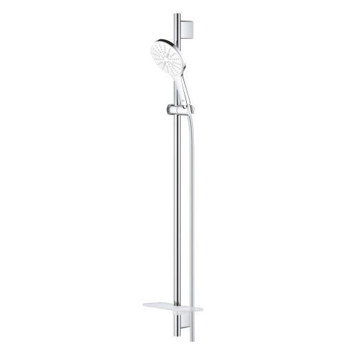 Grohe Rainshower SmartActive 130 rudas zuhanygarnitúra, 3 féle vízsugaras kézizuhannyal, króm/fehér 26579LS0
