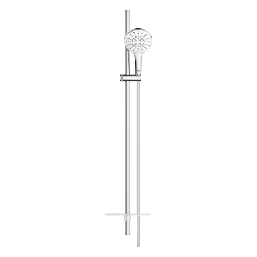 Grohe Rainshower SmartActive 130 rudas zuhanygarnitúra, 3 féle vízsugaras kézizuhannyal, króm/fehér 26579LS0