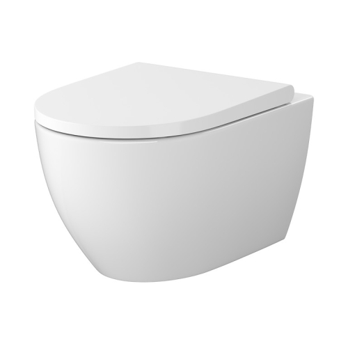 Cersanit Zen Pro Oval Vortex perem nélküli fali wc lassú záródású ülőkével S701-719