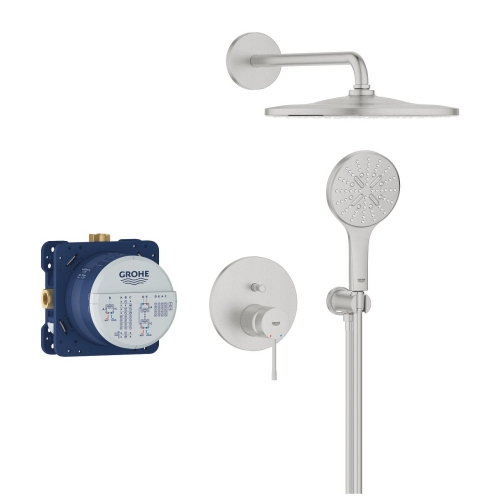 Grohe Essence falsík alatti zuhanyrendszer Mono 310 fejzuhannyal, supersteel 25287DC0