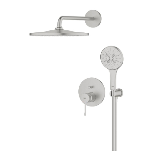Grohe Essence falsík alatti zuhanyrendszer Mono 310 fejzuhannyal, supersteel 25287DC0
