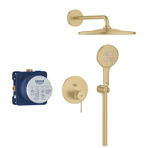 Grohe Essence falsík alatti zuhanyrendszer Mono 310 fejzuhannyal, brushed cool sunrise 25287GN0