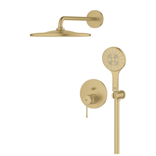 Grohe Essence falsík alatti zuhanyrendszer Mono 310 fejzuhannyal, brushed cool sunrise 25287GN0