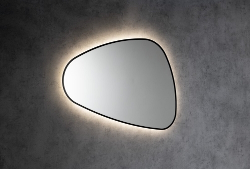 Sapho ELENA 68x96 cm LED tükör, matt fekete 30574CI