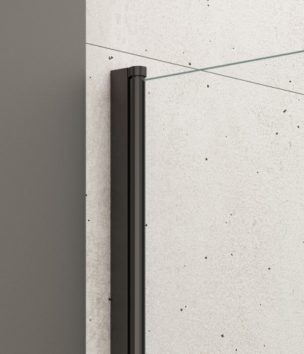 Sapho AQUALINE VILMA 60 cm kádparaván transzparent üveggel, matt fekete AQ6014B