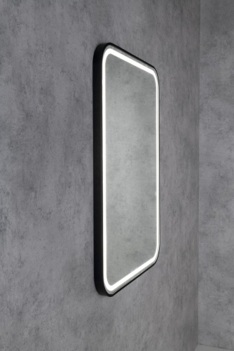 Sapho CETIS 60x80 cm tükör LED világítással, matt fekete CT080