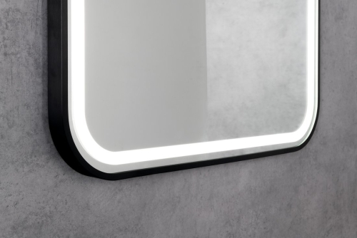 Sapho CETIS 60x80 cm tükör LED világítással, matt fekete CT080
