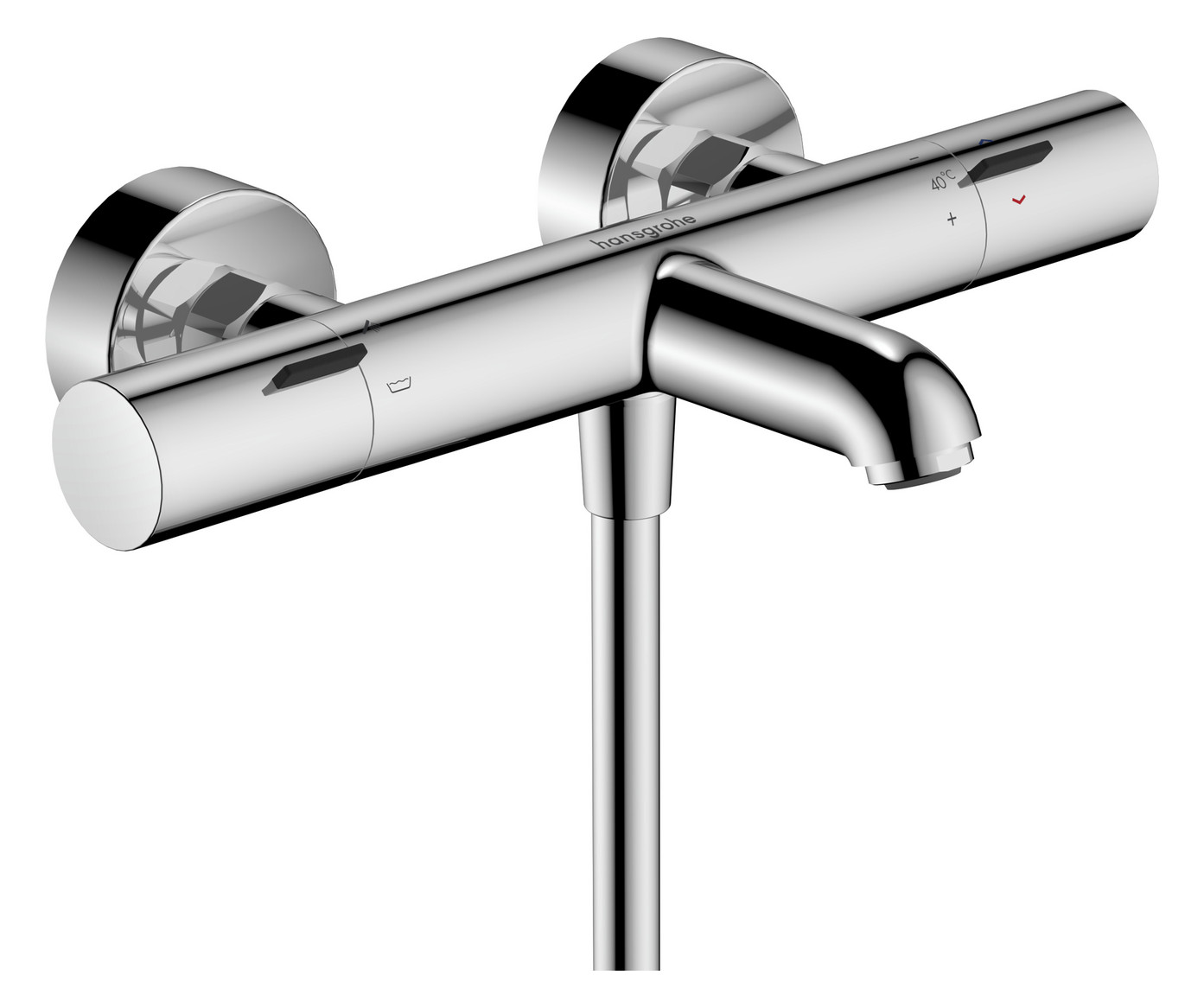 Hansgrohe Ecostat Fine termosztátos kádcsaptelep, króm 13325000