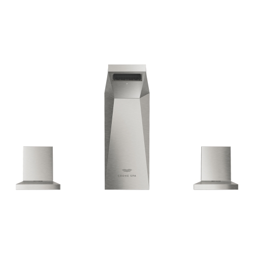 Grohe Allure Brilliant 3-lyukas mosdócsaptelep, M-es méret, supersteel 20626DC0