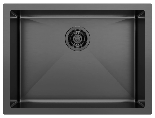 Sapho ZENITH 60x45 cm rozsdamentes mosogatótálca, antracit ZN6045B