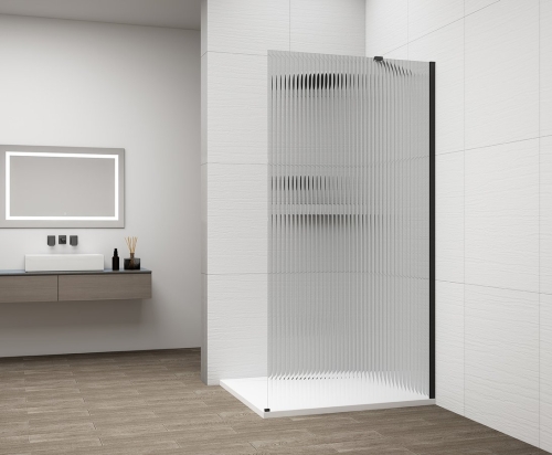 Sapho POLYSAN ESCA Walk-In fali profil, matt fekete ES8025