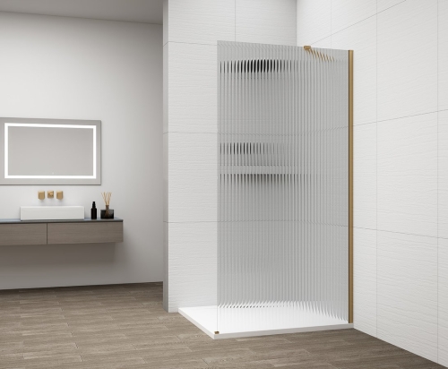 Sapho POLYSAN ESCA Walk-In fali profil, matt arany ES8046