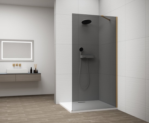 Sapho POLYSAN ESCA Walk-In fali profil, matt arany ES8046