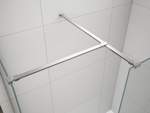 Sapho POLYSAN ESCA Walk-In T-merevítő, króm ES7510