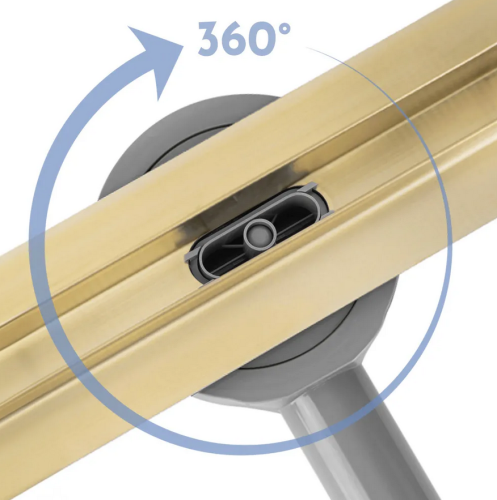 Rea Neox Slim pro Gold zuhanyfolyóka 90 cm, arany szín REA-G5805