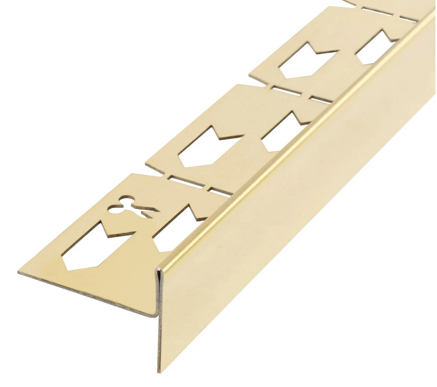 Rea lejtéskialakító szegély épített zuhanyhoz 100 cm jobbos, arany szín REA-K3215