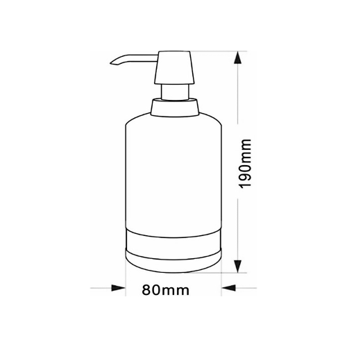 Sapho POSH álló szappanadagoló, márvány bézs 2234519